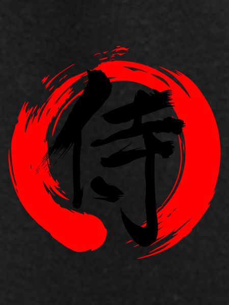 samurai in zen sign