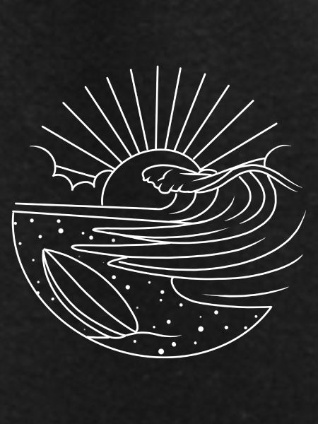 Surfboard Sun Waves