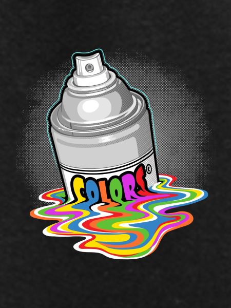 Spray paint melting