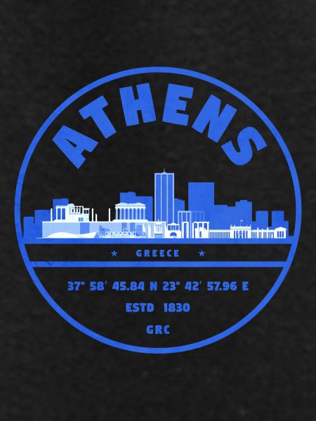Athens Skyline Stamp