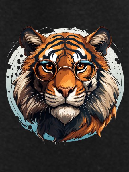 Tiger with glasses