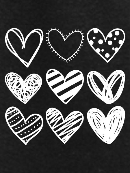 Doodle Hearts Sketchset