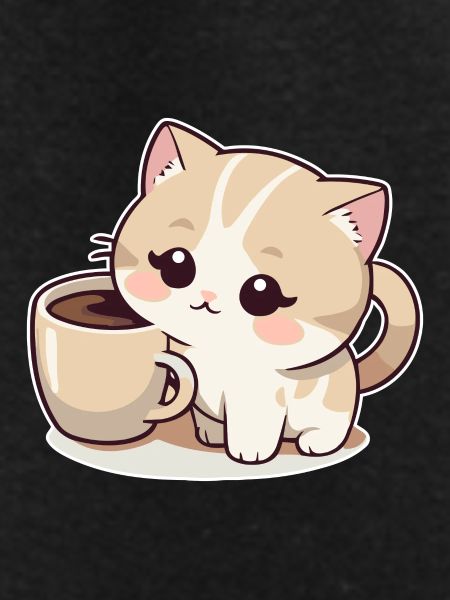Cat with Coffee