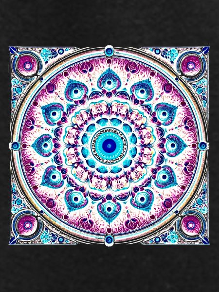 Orbital Mandala Blue-Pink