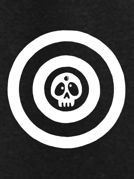 White target skull