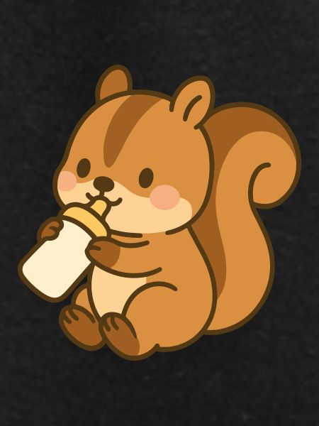 Flask Fluffy Squirrel
