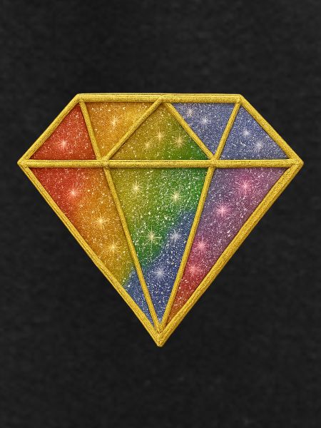 Rainbow Glitter Diamond Patch