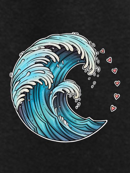 Dynamic Wave Art Illustration