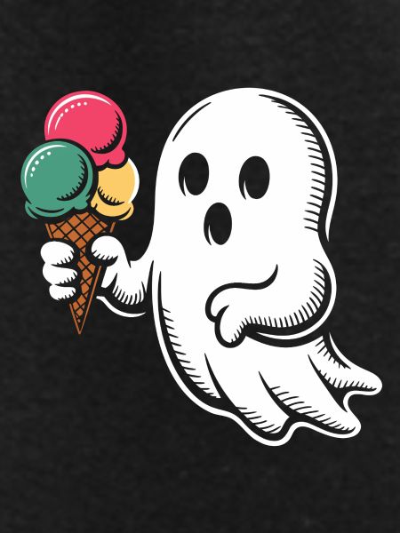 Geist mit Eiscreme Popart