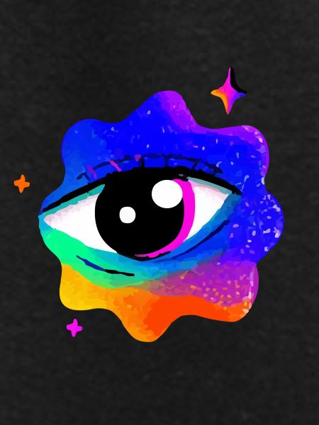 Vivid Rainbow Eye Nebula