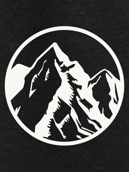 Kreis Berggipfel Berge