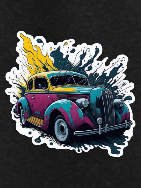 Farbiger Oldtimer Spritzer