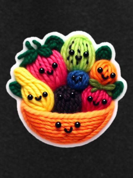 Fruit salad faces
