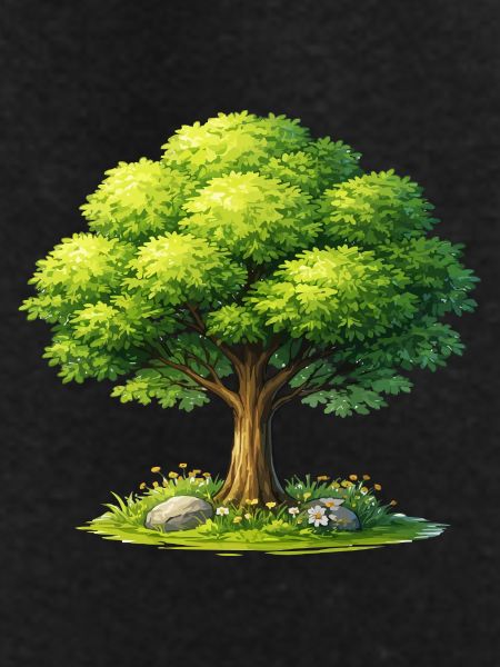 Tree in the sunlight