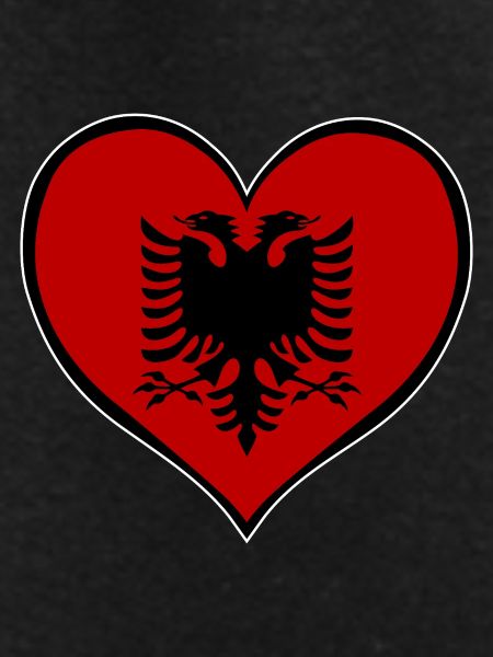 Albania Heart Flag