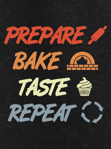 Prepare Bake Taste Repeat