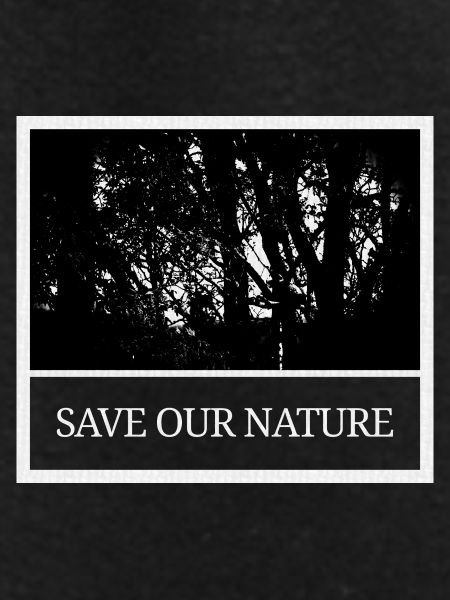 Save Our Nature Forest Silhouette