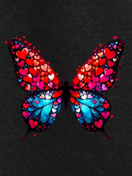 Butterfly with Hearts