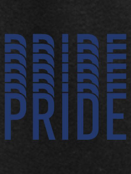 Blue Pride Geometric Pattern