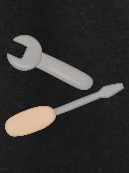 Tool duo: wrench & screwdriver