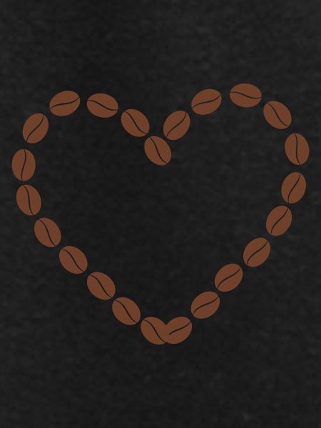 Coffee Bean Heart Design