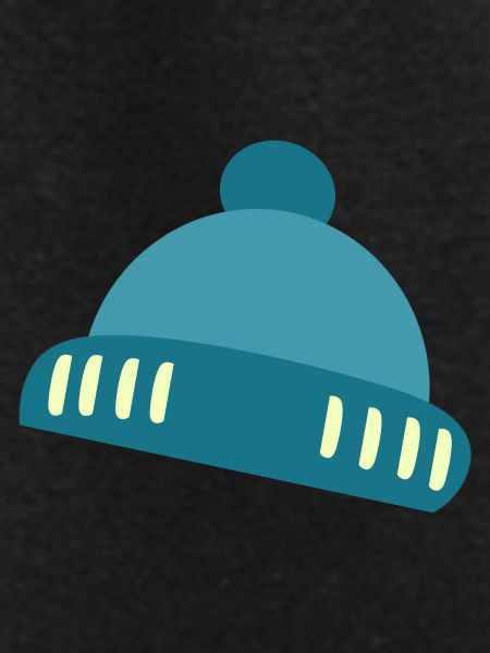 Beanie Blue Accent Pattern