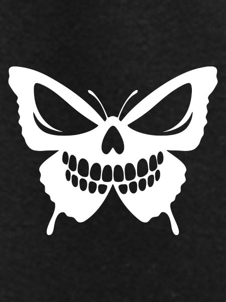 Skull Butterfly Fusion Design