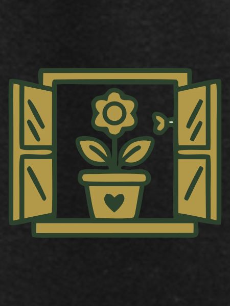 Window Flower Illustration