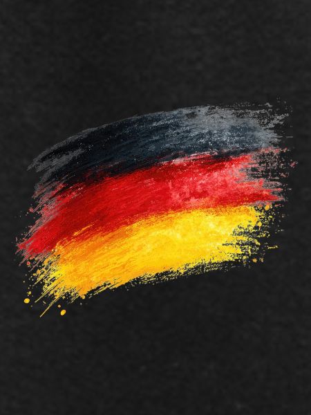 Germany Flag Brushstroke Title