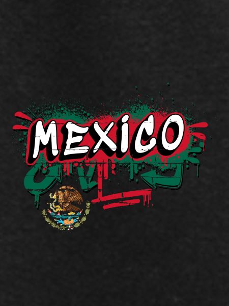 Mexico flag graffiti design