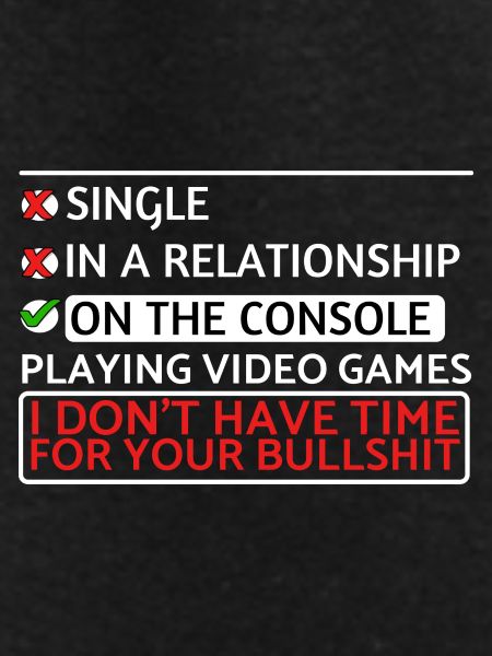 Gamer Single: Console-Only Attitude
