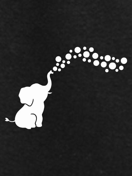 Playful Elephant Blowing Bubbles