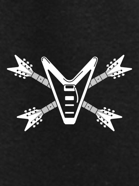 Guitar Skull and Crossbones