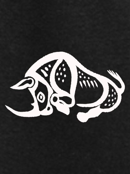 Prehistoric Rhino - White