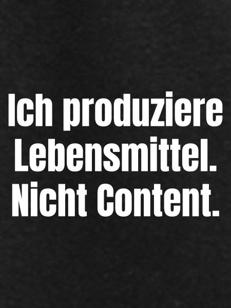 Food, not content