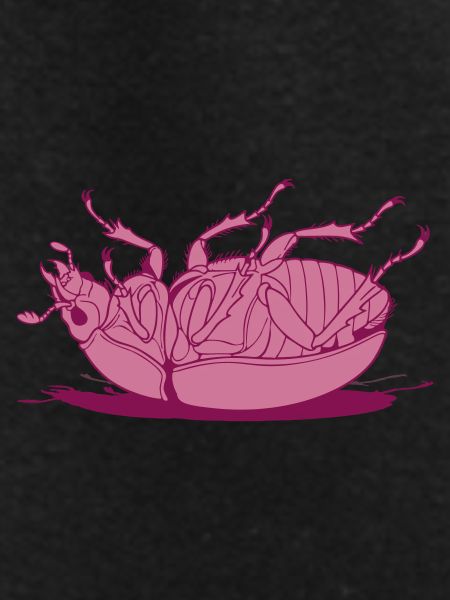 Tipped-over cockroach