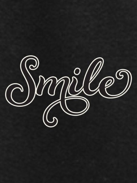Smiling Script Lettering Smile