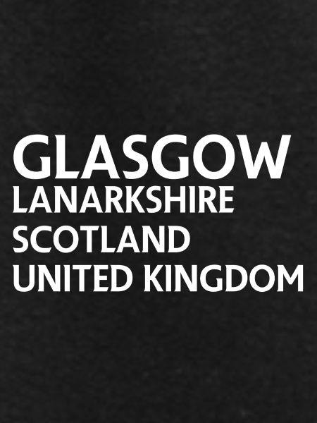 Glasgow – Scotland Textdesign
