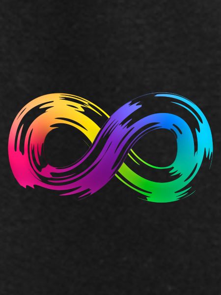 Rainbow Infinity Brushstroke