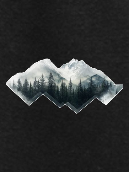 Forest, Mountains, Nature