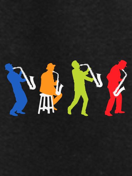 Retro Saxophone Player Saxophonist