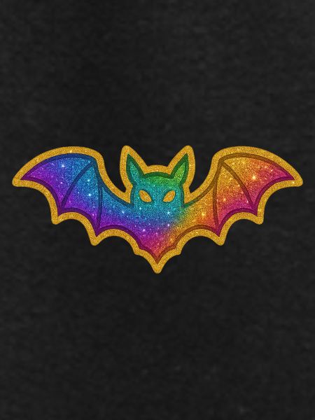 Rainbow Glitter Bat