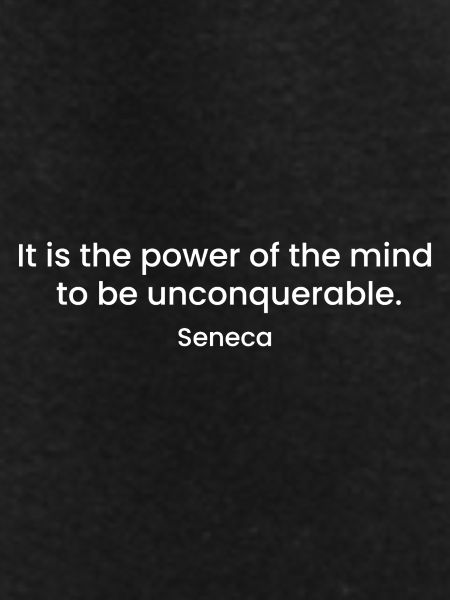 Inspirational Seneca Quote Design