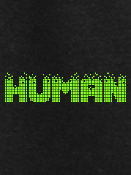 HUMAN Neon Pixel Glitch