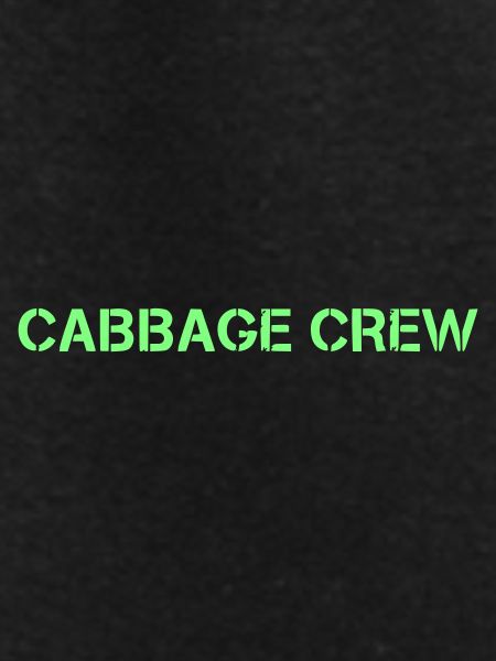 Cabbage Crew Lettering Vegan