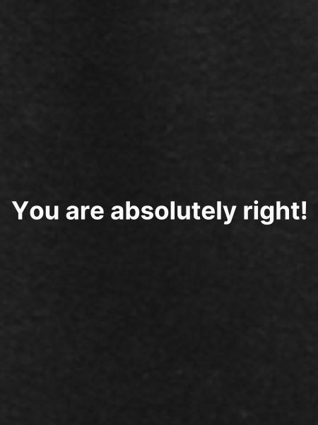 You are absolutely right!