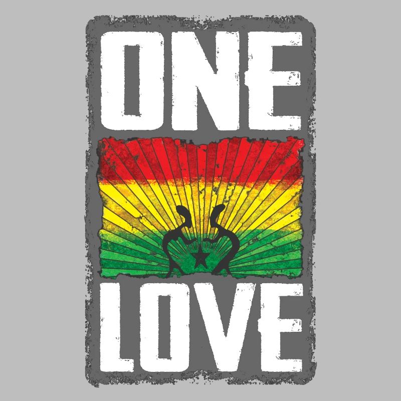 Conception du drapeau Reggae One Love