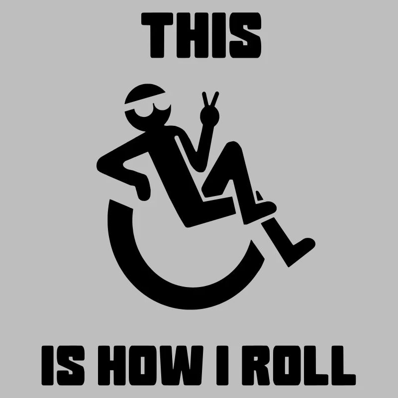C’est comme si je me roulais dans mon fauteuil roulant*