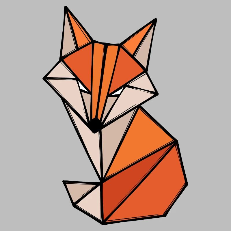 Fuchs Polygon Geometry Art abstrait Créatif