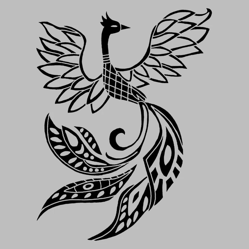 Schwarzer Phönixvogel